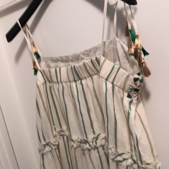 NWT Anthropologie Safa Tiered Shimmer MIDI Dress - Picture 13 of 16
